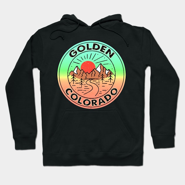 Golden Colorado Lookout Mountain Buffalo Bill Zipline Hoodie by TravelTime